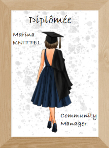Grande nouvelle Je suis diplômée Community Manager